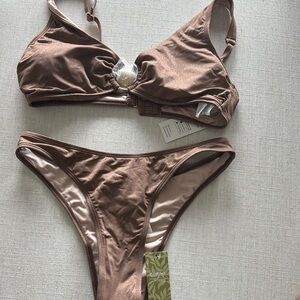 Cupshe Brown Bikini Set